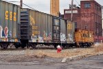 CSX boxcar and caboose